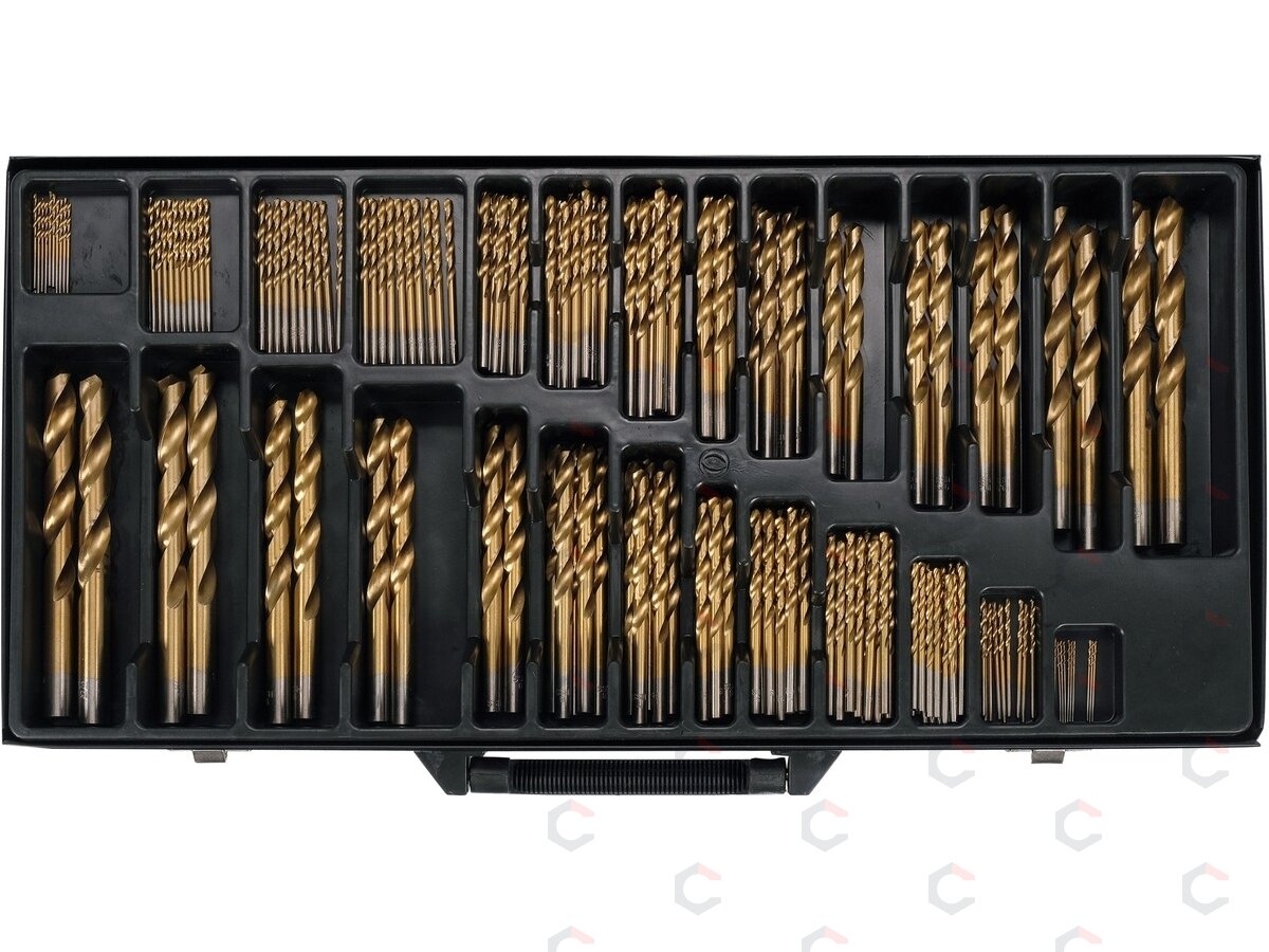Grąžtų metalui rinkinys | HSS | Ø 1 - 13 mm | 190 vnt. (YT-44677) 2 Grąžtų metalui rinkinys | HSS | Ø 1 - 13 mm | 190 vnt. (YT-44677) 2