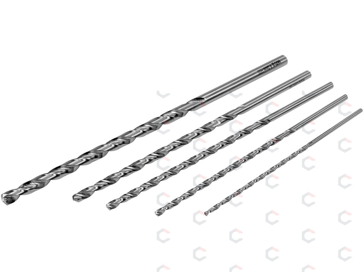Grąžtų metalui rinkinys | ilgas tipas | HSS | 3 - 8 mm | 5 vnt. (YT-39820) Grąžtų metalui rinkinys | ilgas tipas | HSS | 3 - 8 mm | 5 vnt. (YT-39820)