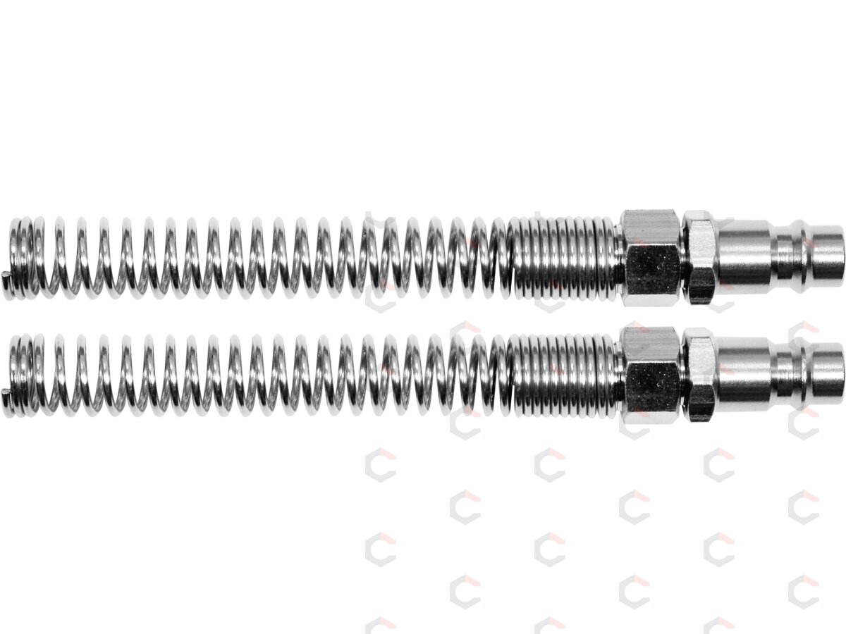 Greitos jungtys žarnai (kištukai) su spyruoklėmis 5x8 mm, 2 vnt. (YT-24102)
