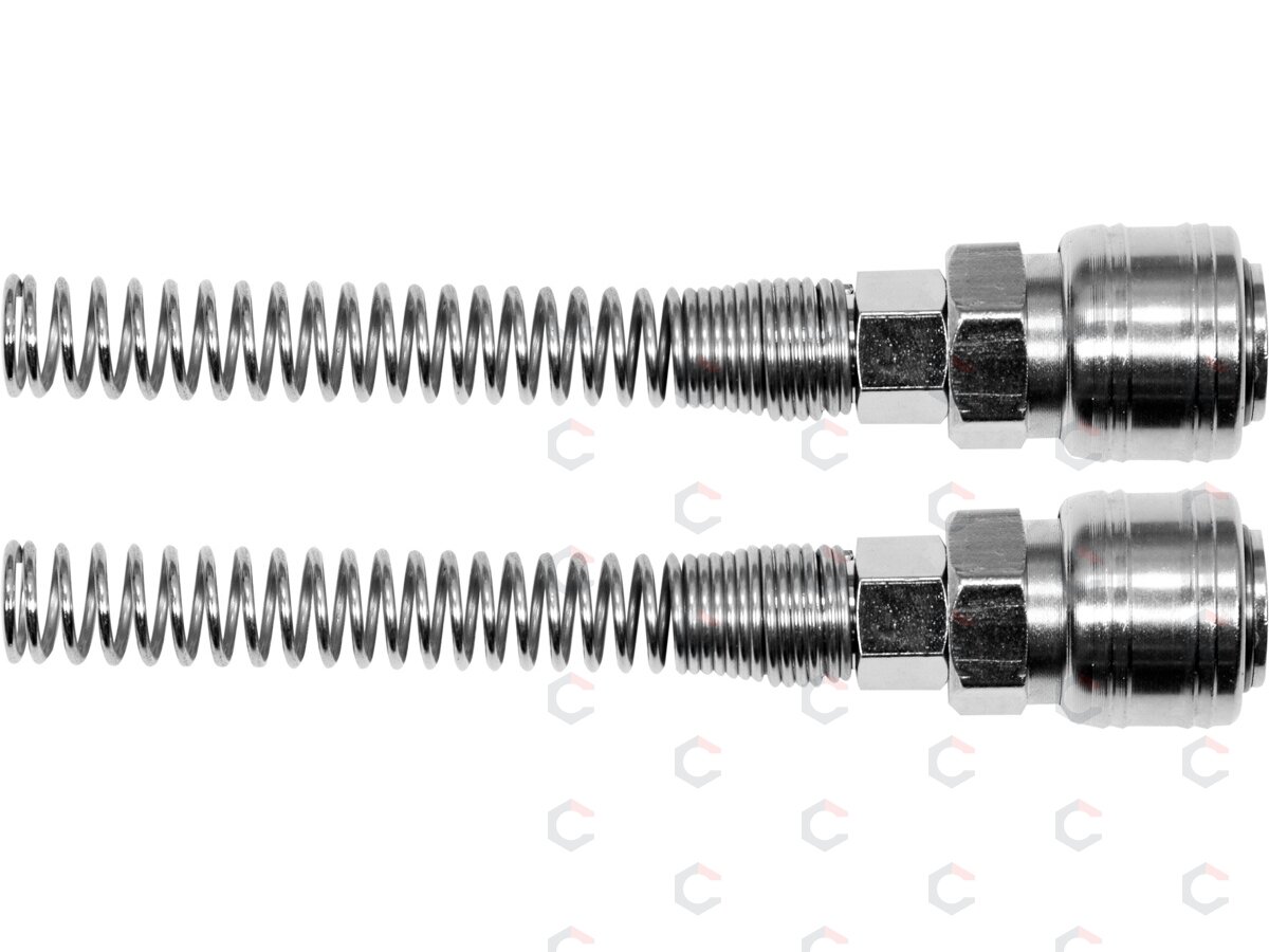 Greitos jungtys žarnai (lizdai) su spyruoklėmis 6x10 mm, 2 vnt. (YT-24101)