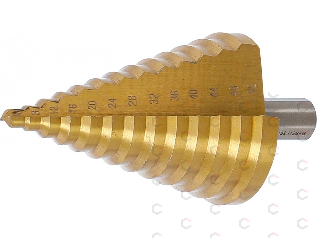Grąžtas pakopinis | titano nitridas | Ø 6–52 mm (74432B) 1 Grąžtas pakopinis | titano nitridas | Ø 6–52 mm (74432B) 1
