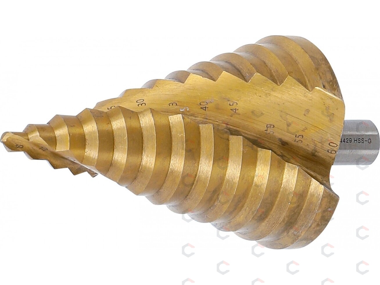Grąžtas pakopinis | titano nitridas | Ø 6–60 mm (74429) Grąžtas pakopinis | titano nitridas | Ø 6–60 mm (74429)