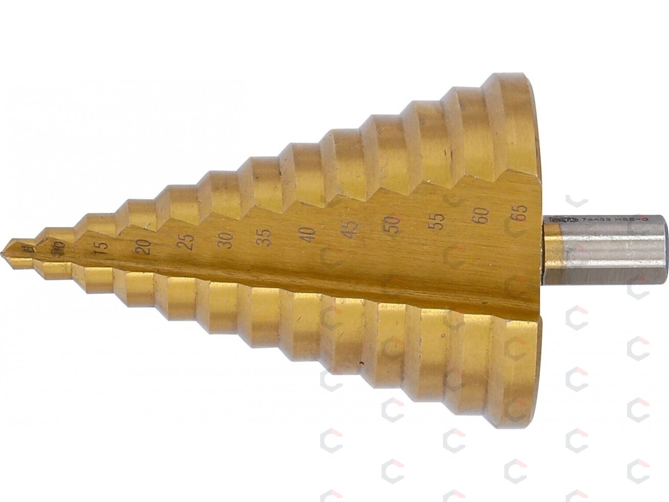 Grąžtas pakopinis | titano nitridas | Ø 6–65 mm (74433) 2 Grąžtas pakopinis | titano nitridas | Ø 6–65 mm (74433) 2