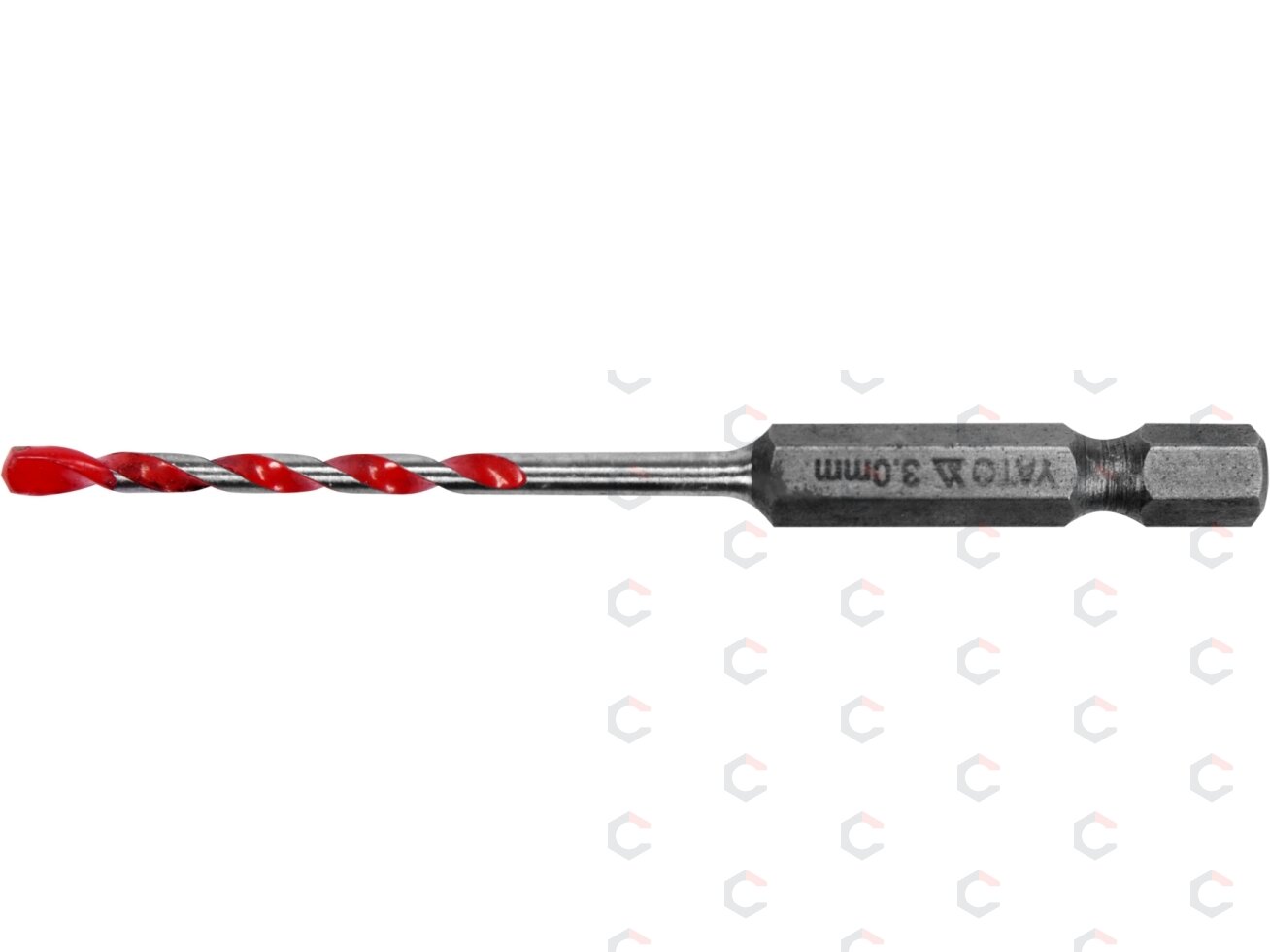 Grąžtas universalus su Hex 6.3 mm (1/4") galu | 3.0 mm (YT-44780) 1 Grąžtas universalus su Hex 6.3 mm (1/4") galu | 3.0 mm (YT-44780) 1