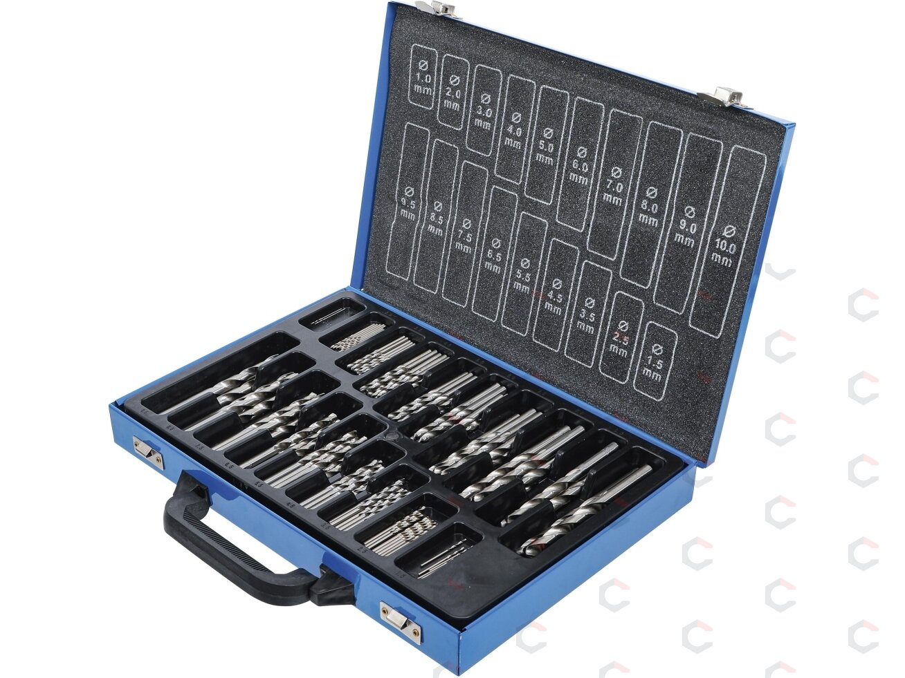 Grąžtų metalui rinkinys | HSS | Ø 1 - 10 mm | 170 vnt. (1995) 3 Grąžtų metalui rinkinys | HSS | Ø 1 - 10 mm | 170 vnt. (1995) 3