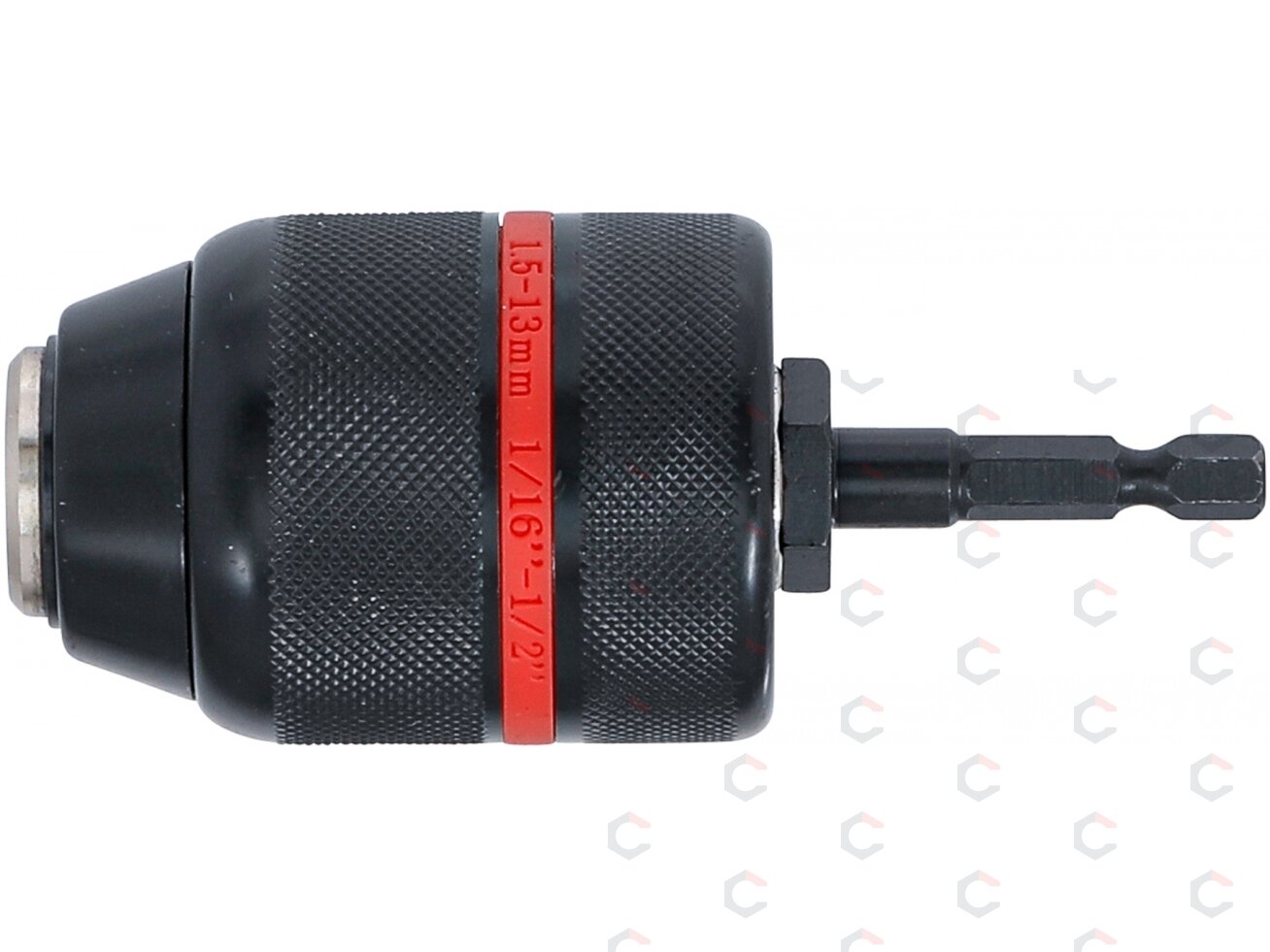 Greito užspaudimo griebtuvas | metalinė versija | 6,3 mm (1/4") antgalis x 20 UNF | 1.5 - 13 mm (74470) 3 Greito užspaudimo griebtuvas | metalinė versija | 6,3 mm (1/4") antgalis x 20 UNF | 1.5 - 13 mm (74470) 3
