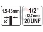 Grąžto griebtuvas su raktu | 1.5–13 mm | sriegis 1/2"-20UNF | Yato (YT-820301) 4 Grąžto griebtuvas su raktu | 1.5–13 mm | sriegis 1/2"-20UNF | Yato (YT-820301) 4