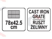 Grilis | plieninės grotelės | DELUXE XXL | 78x42.5 cm (99917) 16