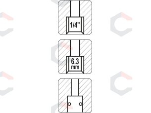 Greita jungtis 1/4" vidinis sriegis (lizdas) (YT-2393) 2 Greita jungtis 1/4" vidinis sriegis (lizdas) (YT-2393) 2