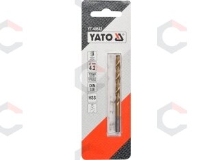Grąžtas metalui HSS-TIN 4.5 mm (YT-44643) Grąžtas metalui HSS-TIN 4.5 mm (YT-44643)