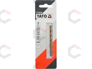 Grąžtas metalui HSS-TIN 3.5 mm (YT-44639) Grąžtas metalui HSS-TIN 3.5 mm (YT-44639)