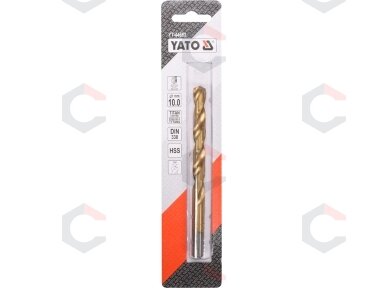 Grąžtas metalui HSS-TIN 10.0 mm (YT-44662)