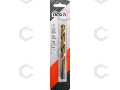 Grąžtas metalui HSS-TIN 10.5 mm (YT-44663)
