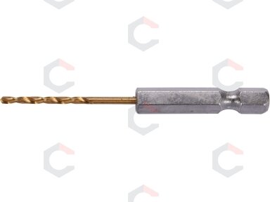 Grąžtas metalui su Hex 6.3 mm (1/4") galu HSS-TiN | 2.0 mm (YT-44751)