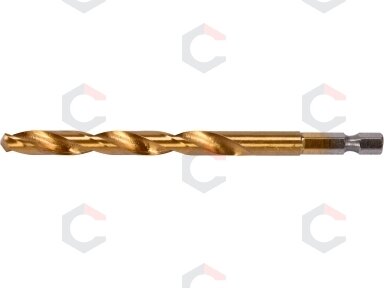 Grąžtas metalui su Hex 6.3 mm (1/4") galu HSS-TiN | 8.5 mm (YT-44769)