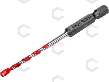Grąžtas universalus su Hex 6.3 mm (1/4") galu | 3.0 mm (YT-44780)
