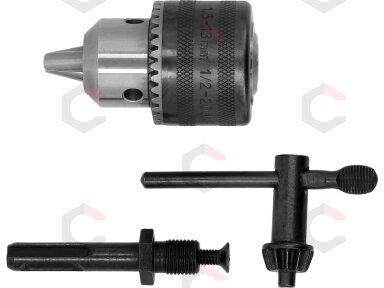 Grąžto griebtuvas su raktu ir SDS-Plus adapteriu | 1.5–13 mm | 1/2"-20UNF | Yato (YT-820302) Grąžto griebtuvas su raktu ir SDS-Plus adapteriu | 1.5–13 mm | 1/2"-20UNF | Yato (YT-820302)