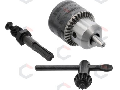Grąžto griebtuvas su raktu ir SDS-Plus adapteriu | 1.5–13 mm | 1/2"-20UNF | Yato (YT-820302) Grąžto griebtuvas su raktu ir SDS-Plus adapteriu | 1.5–13 mm | 1/2"-20UNF | Yato (YT-820302)