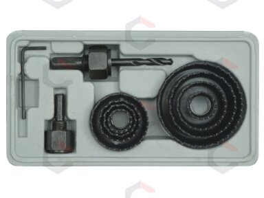 Grąžtų karūnų rinkinys medžiui | 19-64 mm | 11 vnt. (22570)