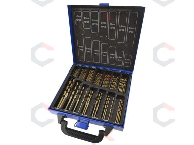 Grąžtų metalui komplektas | (HSS-Co / Inox ) Cobalt M35 | kobalto lydinys | 1.5 - 10 mm | 99 vnt. (DR397) Grąžtų metalui komplektas | (HSS-Co / Inox ) Cobalt M35 | kobalto lydinys | 1.5 - 10 mm | 99 vnt. (DR397)