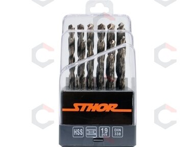 Grąžtų metalui rinkinys | HSS | 1-10 mm | 19 vnt. (21999) Grąžtų metalui rinkinys | HSS | 1-10 mm | 19 vnt. (21999)