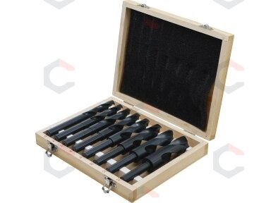 Grąžtų metalui rinkinys HSS | 13 - 25 mm | 8 vnt. (2019) Grąžtų metalui rinkinys HSS | 13 - 25 mm | 8 vnt. (2019)