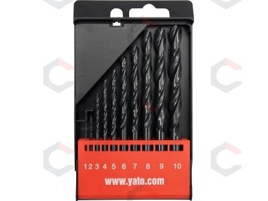 Grąžtų metalui rinkinys | HSS DIN 338 | 1-10 mm | 10 vnt. (YT-4461) Grąžtų metalui rinkinys | HSS DIN 338 | 1-10 mm | 10 vnt. (YT-4461)