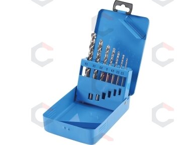 Grąžtų rinkinys | HSS | Core Hole Sizes | Ø 2.5 - 10.2 mm | 7 vnt. (9580) Grąžtų rinkinys | HSS | Core Hole Sizes | Ø 2.5 - 10.2 mm | 7 vnt. (9580)
