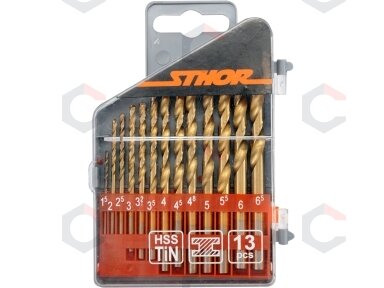 Grąžtų rinkinys | HSS-Titan | 1.5 - 6.5 mm | 13 vnt. (22300) Grąžtų rinkinys | HSS-Titan | 1.5 - 6.5 mm | 13 vnt. (22300)