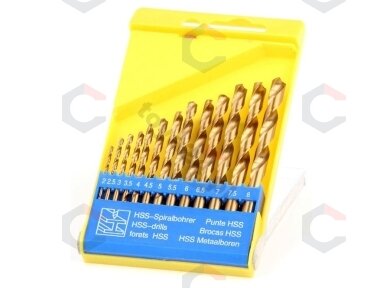 Grąžtų rinkinys | HSS-Titan | 2.0 - 8.0 mm | 13 vnt. (22310) Grąžtų rinkinys | HSS-Titan | 2.0 - 8.0 mm | 13 vnt. (22310)