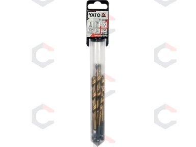 Grąžtų rinkinys su Hex 6.3 mm (1/4") galu | titano nitridas | 4 - 10 mm | 5 vnt. (YT-44700) Grąžtų rinkinys su Hex 6.3 mm (1/4") galu | titano nitridas | 4 - 10 mm | 5 vnt. (YT-44700)