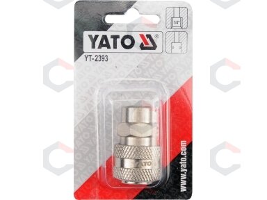 Greita jungtis 1/4" vidinis sriegis (lizdas) (YT-2393) Greita jungtis 1/4" vidinis sriegis (lizdas) (YT-2393)