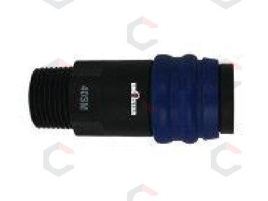Greita jungtis žarnai 1/2" lizdas (išorinis sriegis) (O-40SM) Greita jungtis žarnai 1/2" lizdas (išorinis sriegis) (O-40SM)