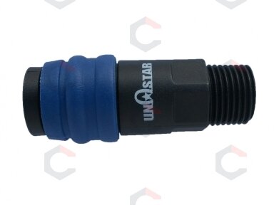 Greita jungtis žarnai 1/2" lizdas (išorinis sriegis) (O-40SM) Greita jungtis žarnai 1/2" lizdas (išorinis sriegis) (O-40SM)