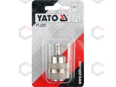 Greita jungtis žarnai 3/8" (10 mm) (YT-2397) Greita jungtis žarnai 3/8" (10 mm) (YT-2397)
