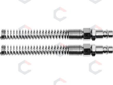 Greitos jungtys žarnai (kištukai) su spyruoklėmis 5x8 mm, 2 vnt. (YT-24102) Greitos jungtys žarnai (kištukai) su spyruoklėmis 5x8 mm, 2 vnt. (YT-24102)