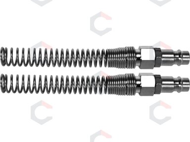 Greitos jungtys žarnai (kištukai) su spyruoklėmis 6x10 mm, 2 vnt. (YT-24103) Greitos jungtys žarnai (kištukai) su spyruoklėmis 6x10 mm, 2 vnt. (YT-24103)