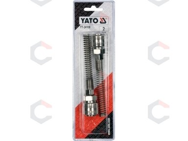 Greitos jungtys žarnai (lizdai) su spyruoklėmis 5x8 mm, 2 vnt. (YT-24100) Greitos jungtys žarnai (lizdai) su spyruoklėmis 5x8 mm, 2 vnt. (YT-24100)