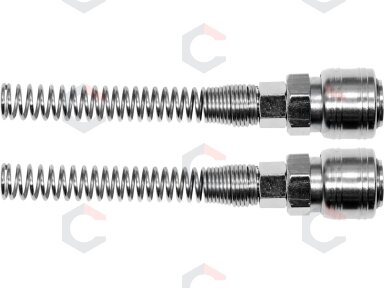 Greitos jungtys žarnai (lizdai) su spyruoklėmis 6x10 mm, 2 vnt. (YT-24101) Greitos jungtys žarnai (lizdai) su spyruoklėmis 6x10 mm, 2 vnt. (YT-24101)