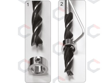 Gręžimo gylio ribotuvai 6, 8, 10 mm | 3 vnt. (YT-44100) Gręžimo gylio ribotuvai 6, 8, 10 mm | 3 vnt. (YT-44100)