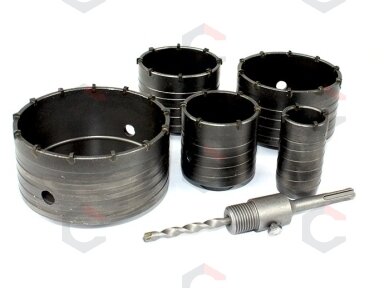 Gręžimo karūnų rinkinys SDS Plus | 40-120 mm | 6 vnt. (ES20446)