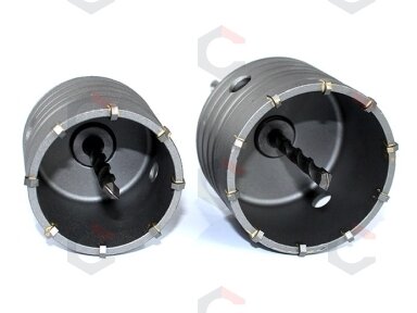 Gręžimo karūnų rinkinys SDS Plus | 65 mm + 80 mm | 2 vnt. (ES20442) Gręžimo karūnų rinkinys SDS Plus | 65 mm + 80 mm | 2 vnt. (ES20442)