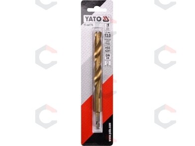 Grąžtas metalui su Hex 6.3 mm (1/4") galu HSS-TiN | 13.0 mm (YT-44776) 2 Grąžtas metalui su Hex 6.3 mm (1/4") galu HSS-TiN | 13.0 mm (YT-44776) 2