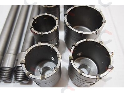 Gręžimo karūnų rinkinys su ilgais adapteriais SDS Plus | 30-100 mm | 9 vnt. (ES20449) 5 Gręžimo karūnų rinkinys su ilgais adapteriais SDS Plus | 30-100 mm | 9 vnt. (ES20449) 5