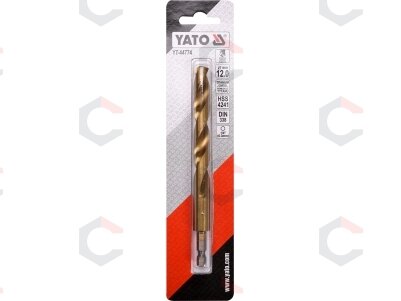 Grąžtas metalui su Hex 6.3 mm (1/4") galu HSS-TiN | 12.0 mm (YT-44774) 2