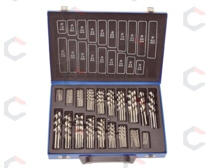 Grąžtų metalui komplektas | HSS | Ø 1 - 10 mm | 170 vnt. (ES-1999) 3 Grąžtų metalui komplektas | HSS | Ø 1 - 10 mm | 170 vnt. (ES-1999) 3