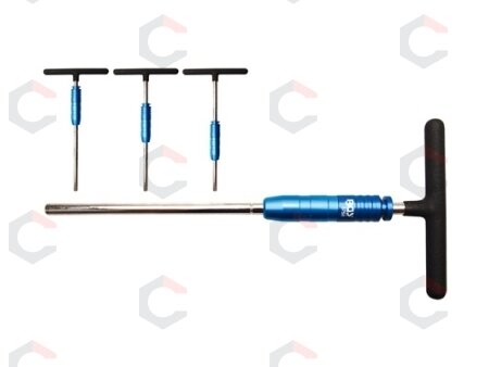 Greito atsukimo/apsisukimo T formos rankena 1/4"(6.3mm) antgaliams, 310 mm (8758) 1