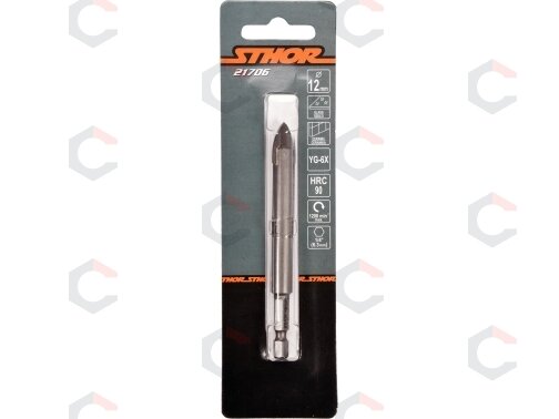 Grąžtas stiklui ir keramikai | 6.3 mm (1/4") galu | 12 mm (21706) 2 Grąžtas stiklui ir keramikai | 6.3 mm (1/4") galu | 12 mm (21706) 2