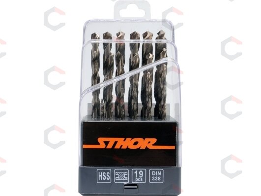 Grąžtų metalui rinkinys | HSS | 1-10 mm | 19 vnt. (21999) Grąžtų metalui rinkinys | HSS | 1-10 mm | 19 vnt. (21999)