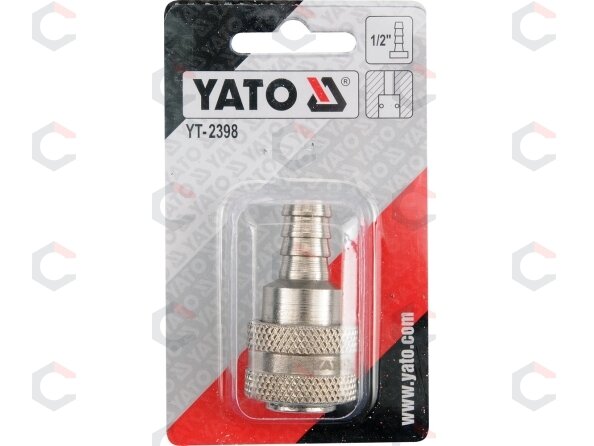 Greita jungtis žarnai 1/2" (12 mm) (YT-2398) 1 Greita jungtis žarnai 1/2" (12 mm) (YT-2398) 1
